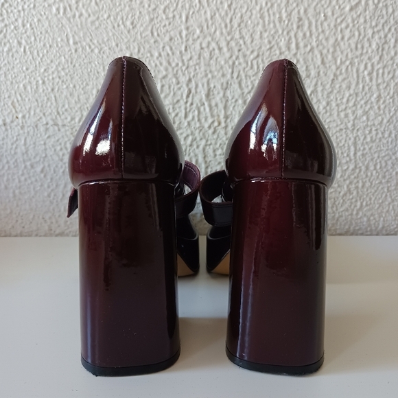 Vince Camuto Elegant Burgundy Marocean Platform Loafers Mary Jane size 7.5 - Picture 12 of 16